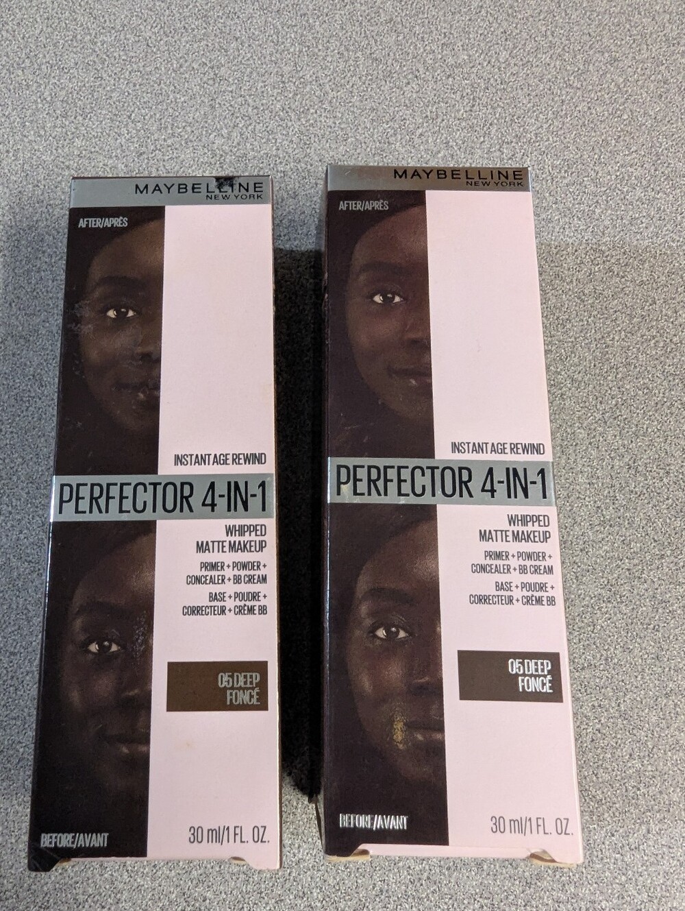 Set of 2 Maybelline Instant Age Rewind Perfector 4-in-1 Matte Makeup 05 Deep